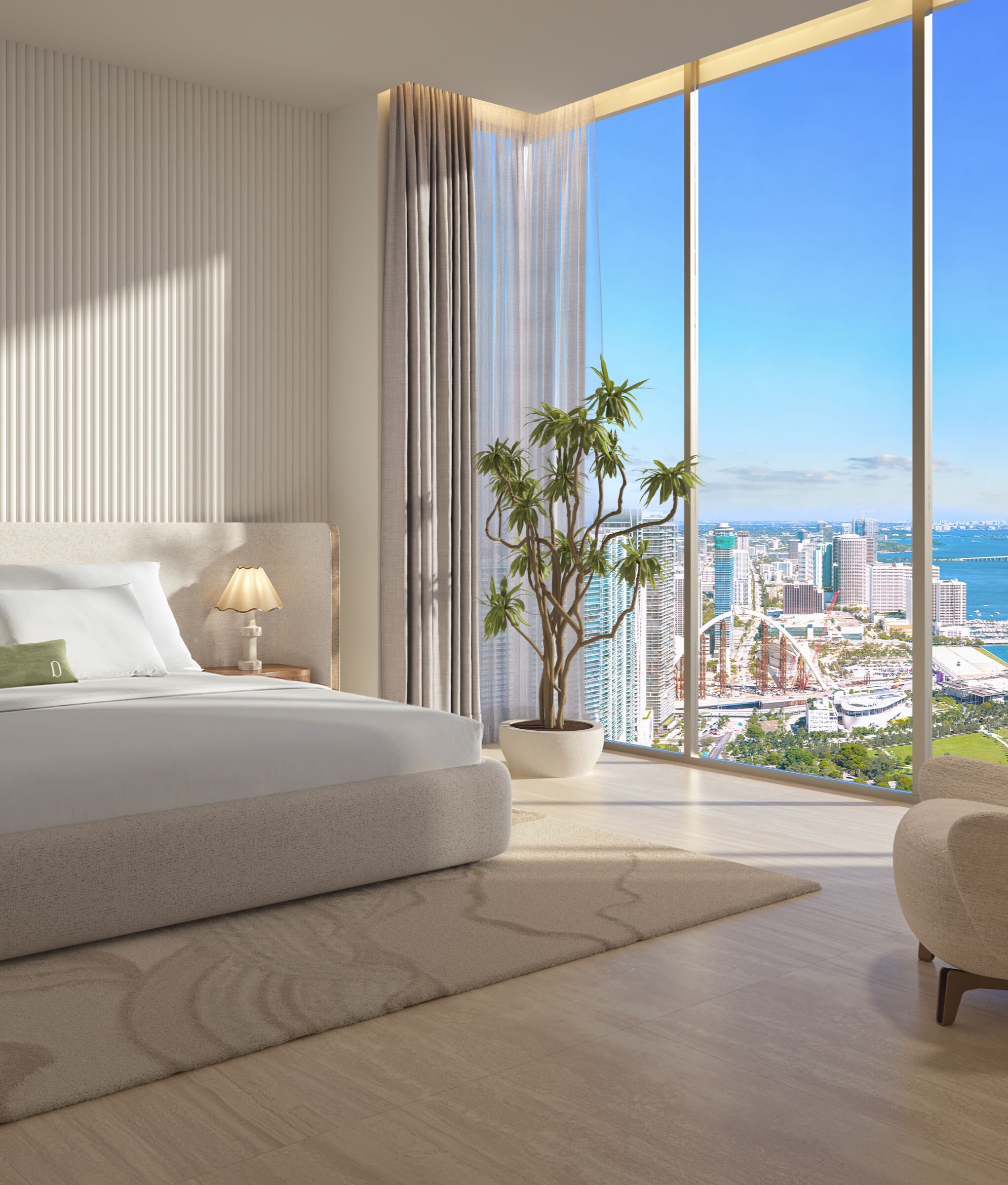 Delano Residences & Hotel Miami - Residence Primary Bedroom - copia