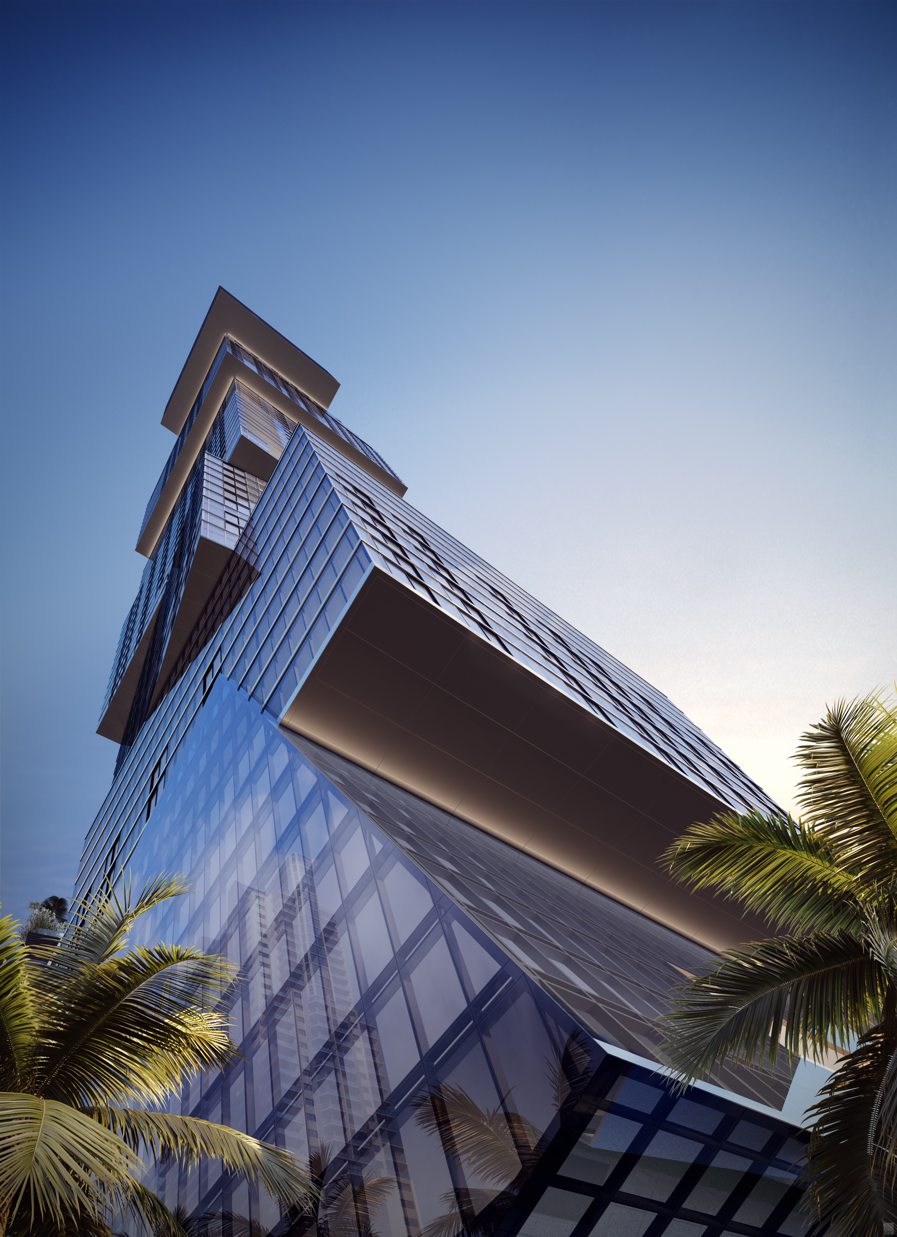 Waldorf Astoria Residences Miami - Lower Building Shot